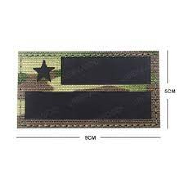 PARCHE BANDERA DE CHILE LASER CUT MULTICAM