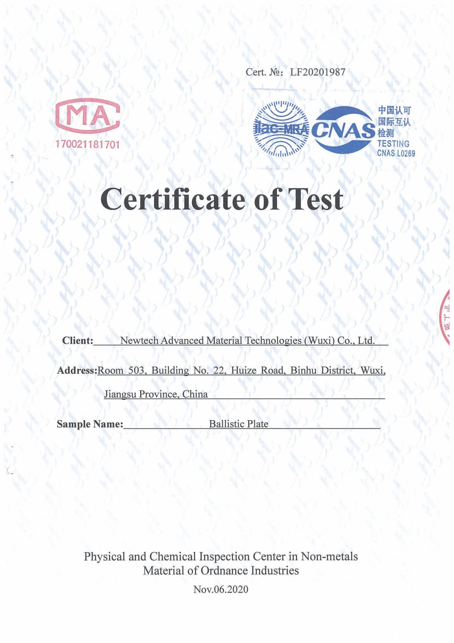 PLACA PROTECCIÓN NIVEL IV